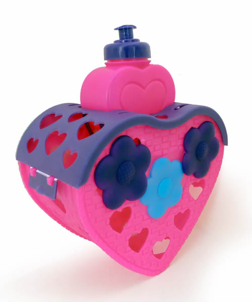 CANASTO CORAZON TOPMEGA PVC C/CARAMAÑOLA 16-20''ROSA