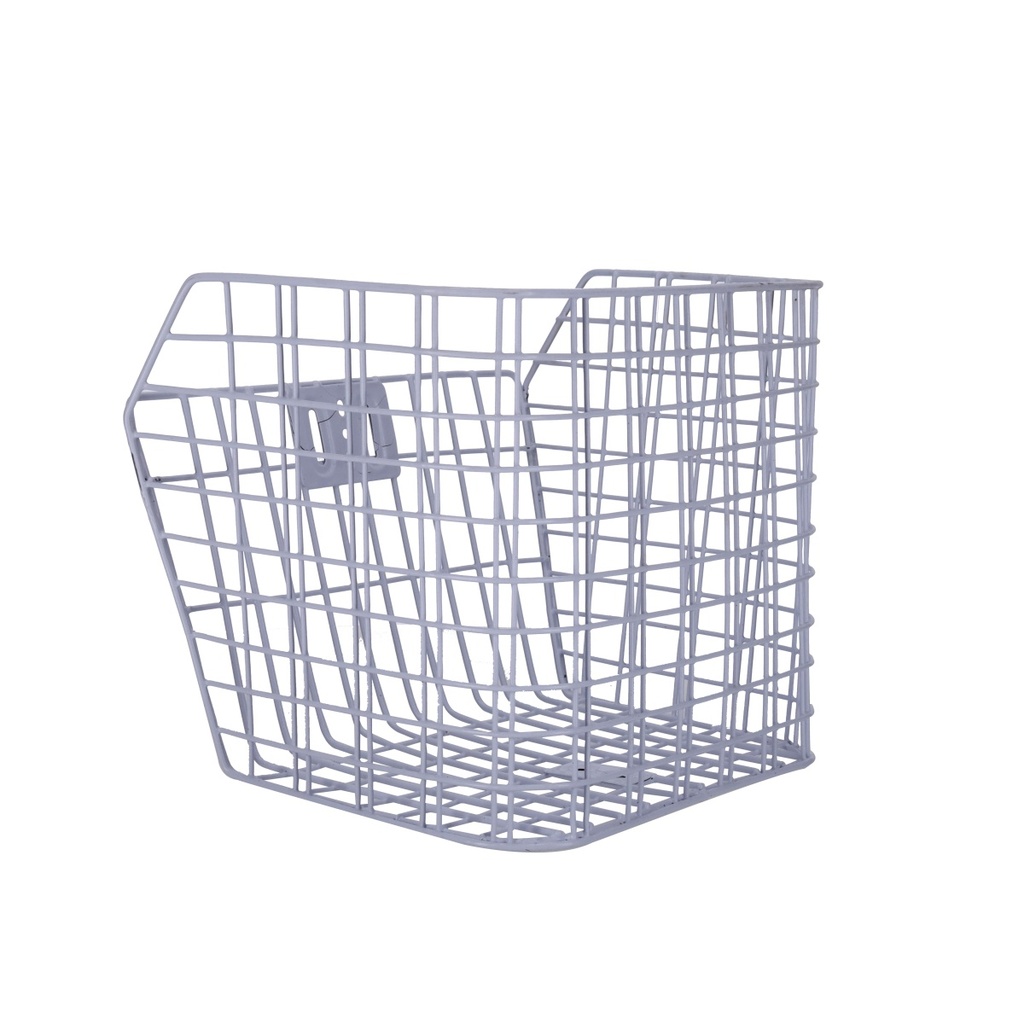 CANASTO TOPMEGA ALAMBRE 34X27.5X24CM BLANCO REFORZADO