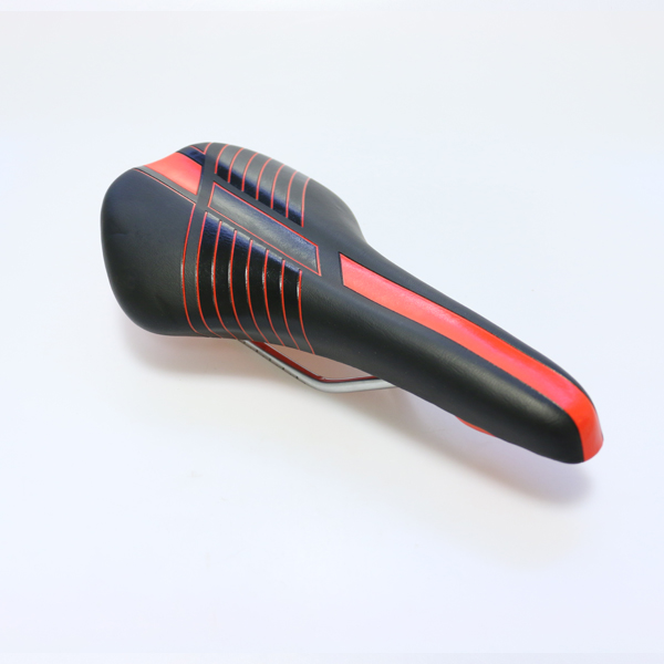 ASIENTO MTB/RUTA 290x145MM NEGRO/ROJO SIN GRAMPA