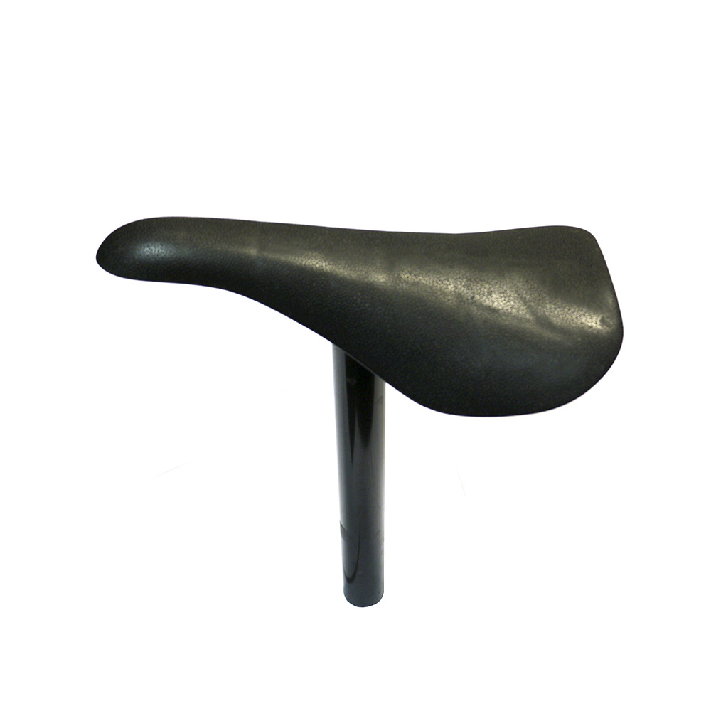 ASIENTO BMX TOPMEGA 220x120MM CON CAÑO DE ALUMINIO Ø25.4x220MM NEGRO