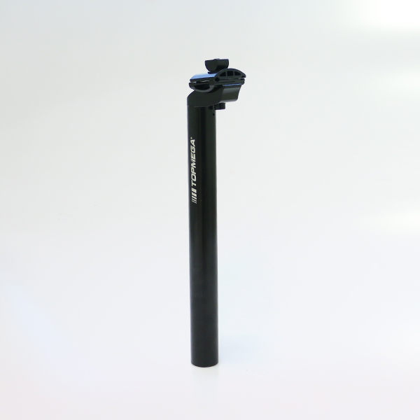 PORTASILLA TOPMEGA ALUMINIO 30.4X300MM C/GRAMPA NEGRO