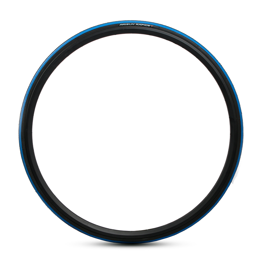 CUBIERTA ARISUN 700X23C RUTA RAPIDE WIRE BEAD 30TPI NEGRO/AZUL