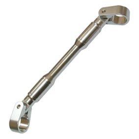 BARRAL ALUMINIO REFORZADO P/DESCENSO 25,4x250 PLATEADO