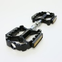 PEDAL ALUMINIO MTB CNC SELLADO 9/16'' NEGRO EJE CROMO