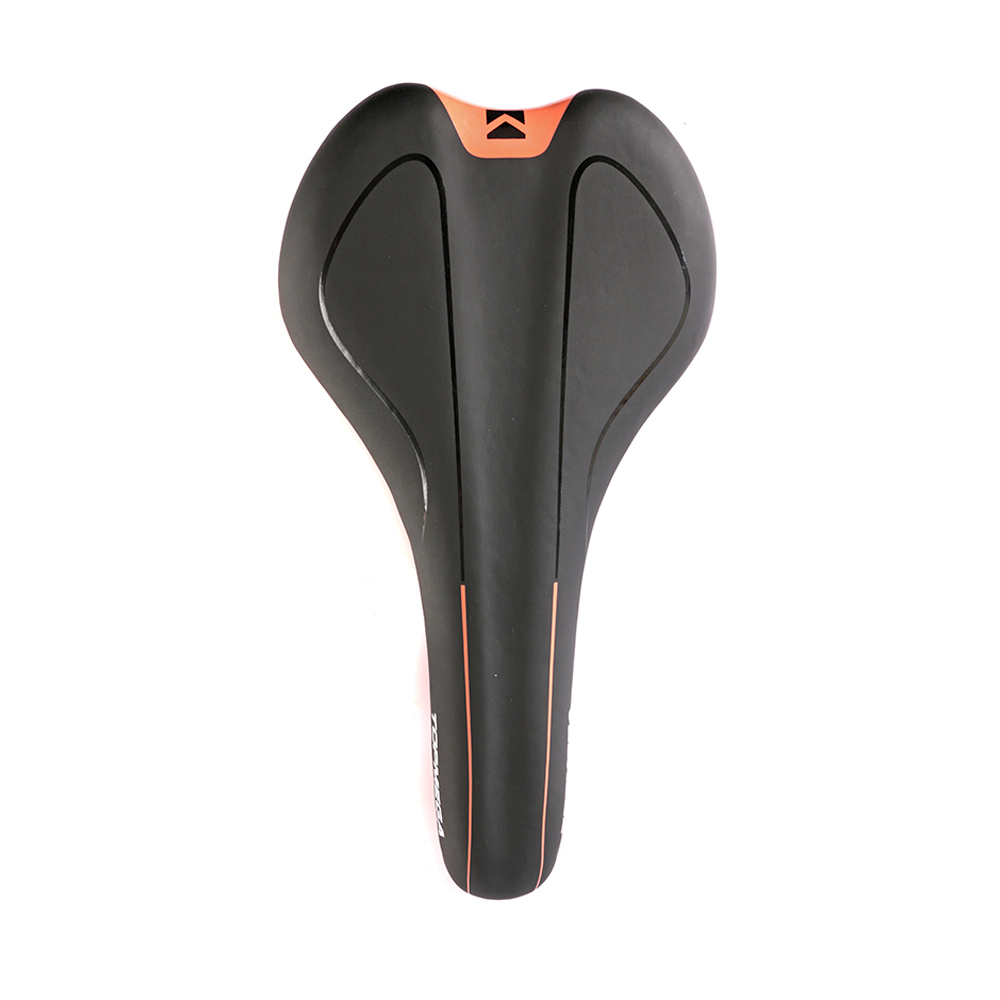 ASIENTO MTB/RUTA TOPMEGA 270x150MM NEGRO/NARANJA