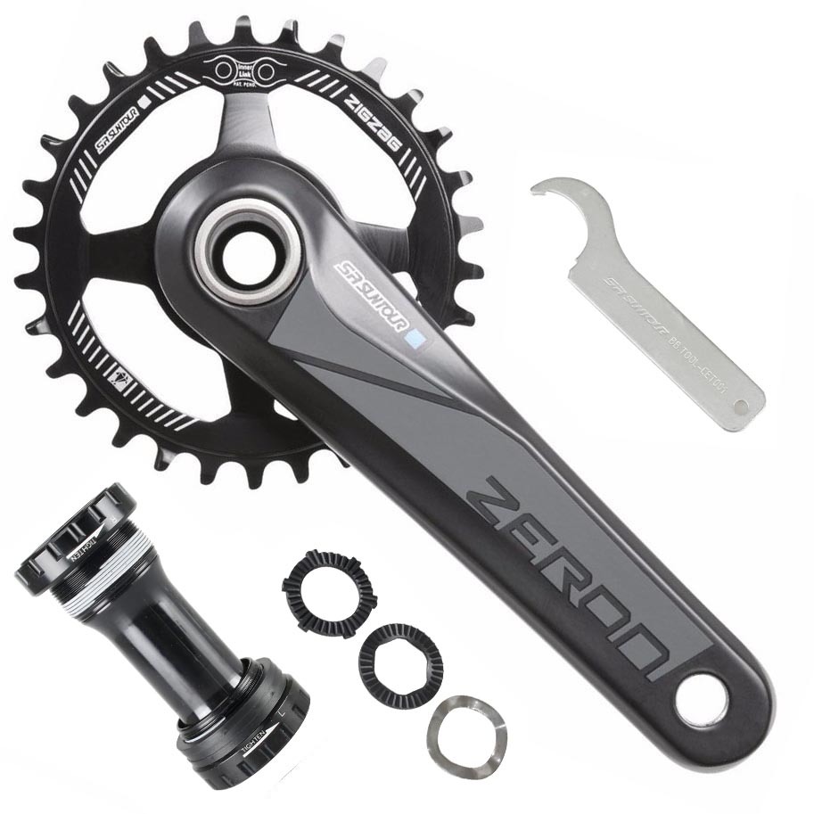 PLATO PALANCA MONOPLATO MTB HOLLOWTECH 32TX175MM SR SUNTOUR ZERON X1 CON CARTUCHO OEM