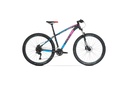 BICICLETA MTB VOLTA RAZZ G2 ALUMINIO R29" 18VEL SHIMANO CUES NEGRO/AZUL/ROSA TALLE M
