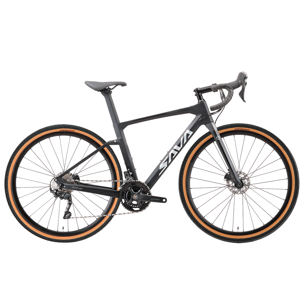 BICICLETA GRAVEL SAVA SUMERS HULK 4.0 CARBONO C:62 R28" SHIMANO GRX 2X10VEL NEGRO TALLE  51