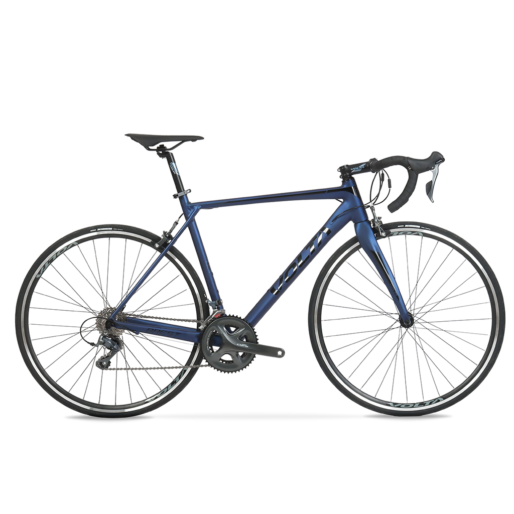 BICICLETA RUTA VOLTA BREST ALUMINIO HORQUILLA CARBONO R28" SHIMANO CLARIS 16VEL AZUL TALLE 54