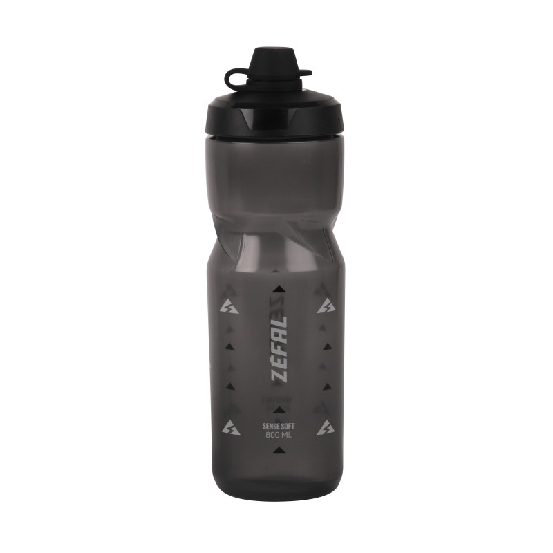 CARAMAÑOLA ZEFAL SENSE SOFT 80 PLASTICA NEGRO TRANSLUCIDO CON TAPA