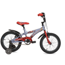 BICICLETA INFANTIL TOPMEGA CROSSBOY VARON ACERO R16" 1VEL GRIS/ROJO