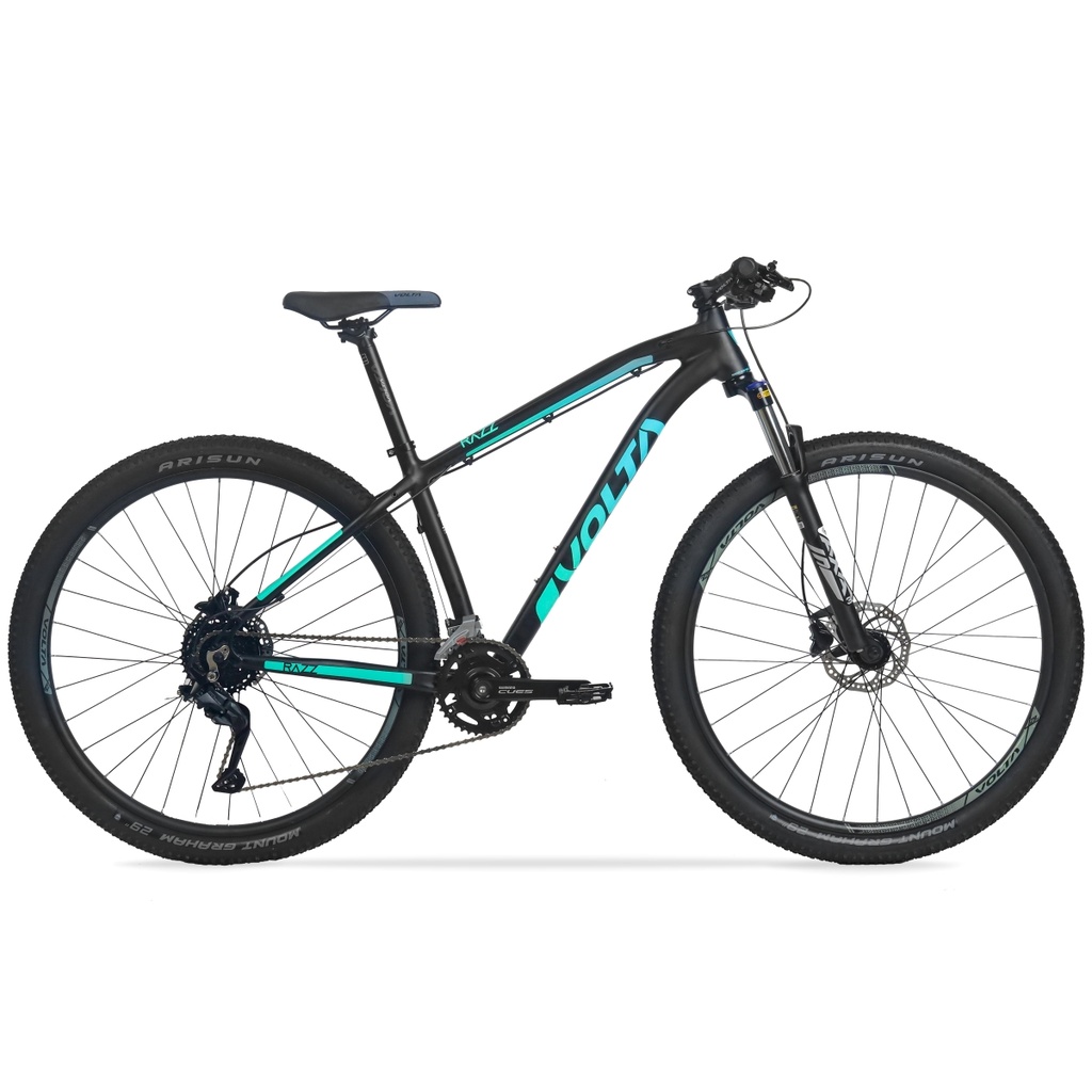BICICLETA MTB VOLTA RAZZ G3 ALUMINIO R29" 18VEL SHIMANO CUES NEGRO/CELESTE TALLE M