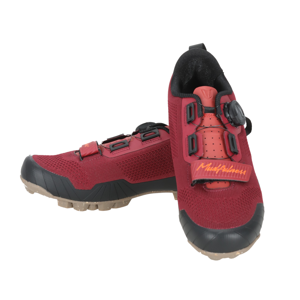 ZAPATILLA GRAVEL VOLTA MUDFULNESS BORDÓ/NEGRO (BOA+ABR, RB, FLYKNIT+TPU) TALLE 38 EUR